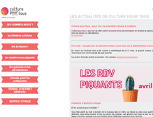 Tablet Screenshot of culture-pour-tous.fr